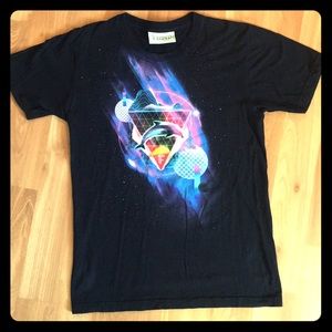 Cool Trippy Space Stars Dolphin Shirt.